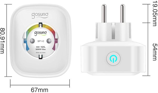 Gosund SP1C Smart WLAN Steckdose Apple HomeKit - nur iOS