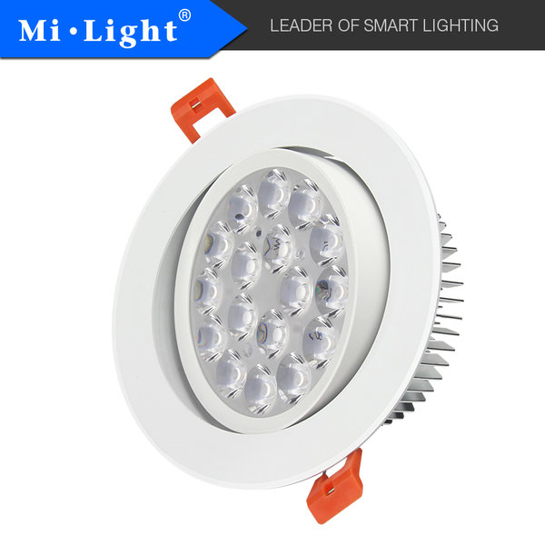 Mi-Light FUT062 LED Einbaustrahler schwenkbar 9W RGB-CCT Ø135mm