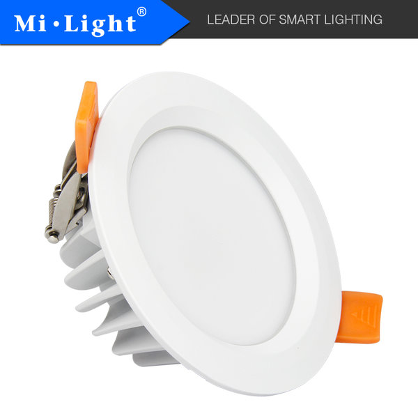 Mi-Light FUT063 LED Einbaustrahler 6W RGB-CCT Ø108mm Wasserdicht