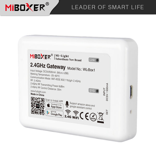 Mi-Light MiBOXER WL-Box1 2.4Ghz WLAN Gateway