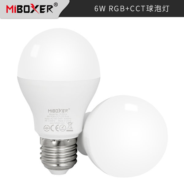 Mi-Light FUT014 E27 LED Lampe 6W RGB-CCT